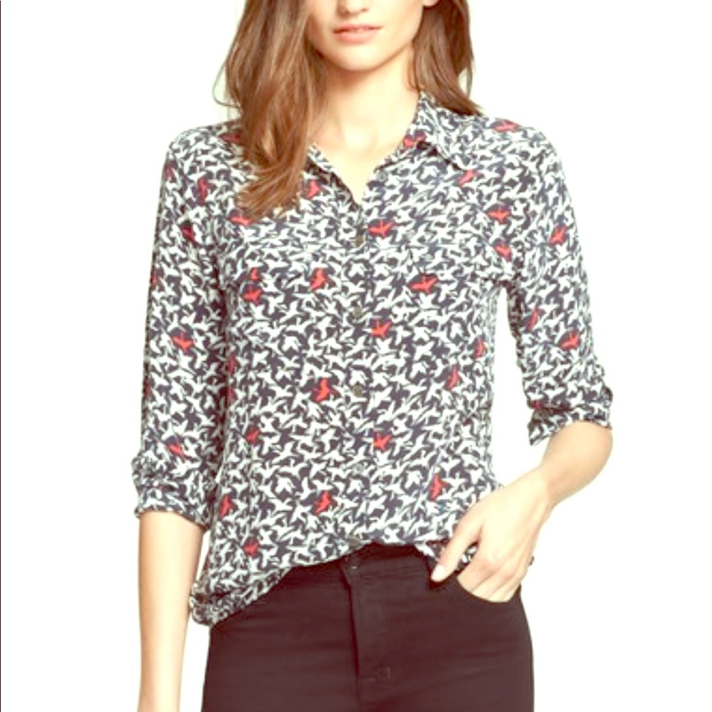 😍 Like New Equipment Blouse. 100% Silk! Elegant